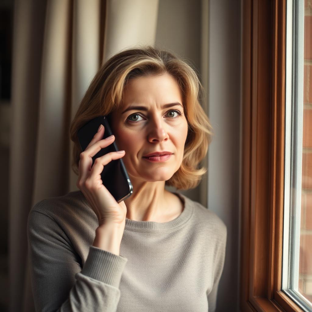 An owner taking a private Ping Link call at home
